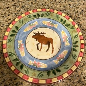 Set of 4 Bella Ceramic Timberline Dinner Plates